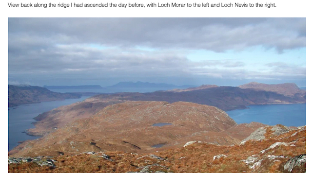 view from sgurr mor - loch morar and loch nevis
