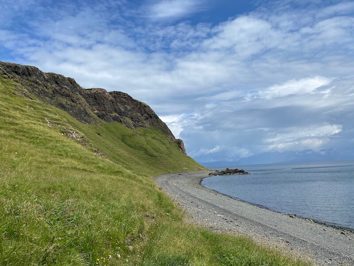 east coast of Isle of Canna Scotland