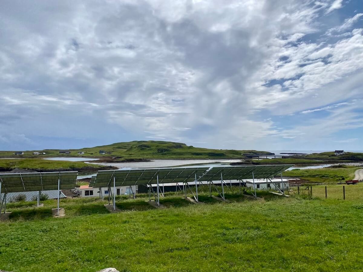 solar panels on the isle of canna