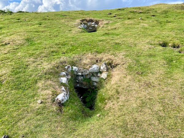souterrain chambers on isle of canna hebrides