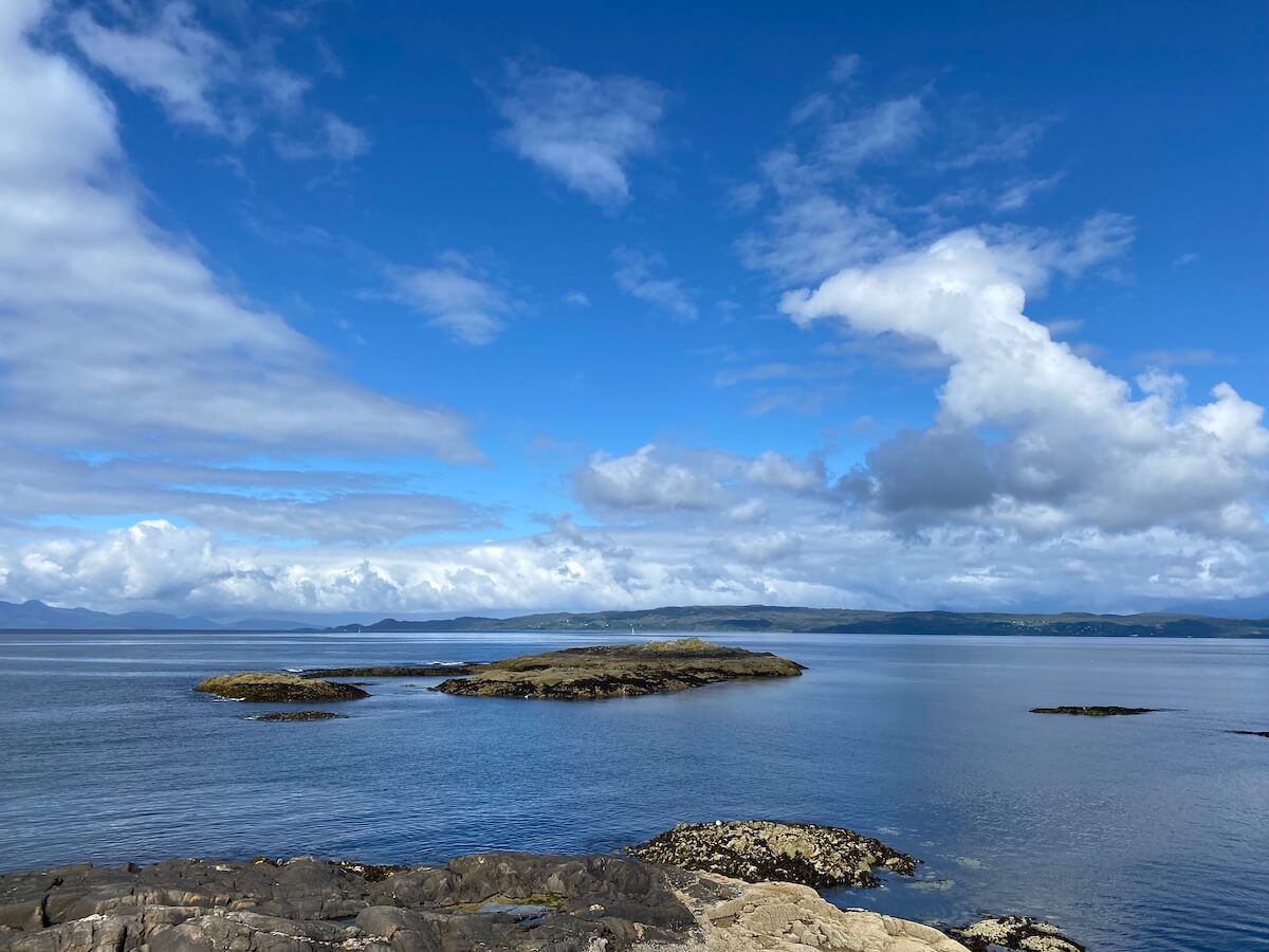view over sea and Isle of Skye